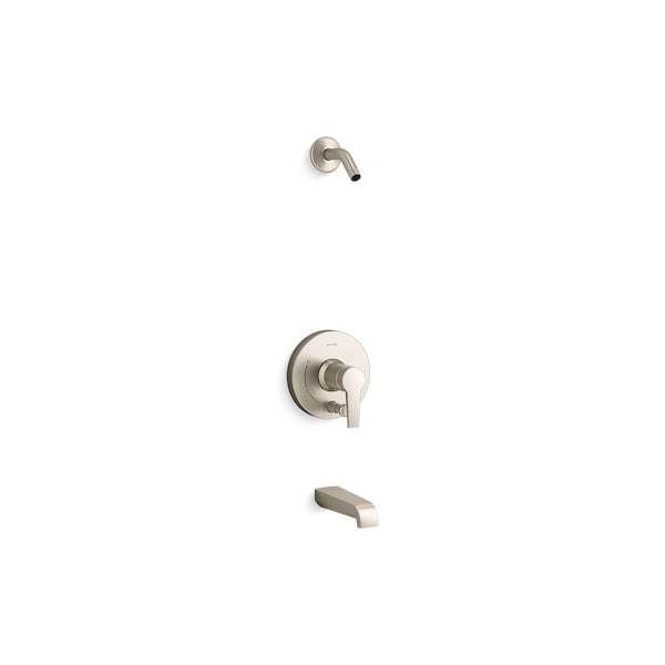 Kohler Pitch Rite-Temp Bath And Shower Trim Kit With Push-Button Diverter T49979-4L-BN - main